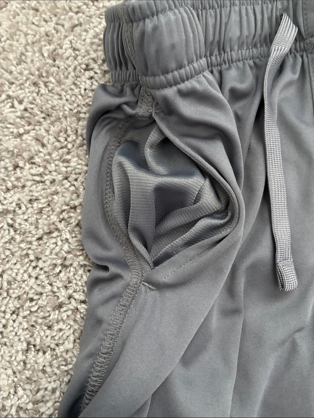 Men's Performance Drawstring Shorts - Gray - Picture 6 of 9